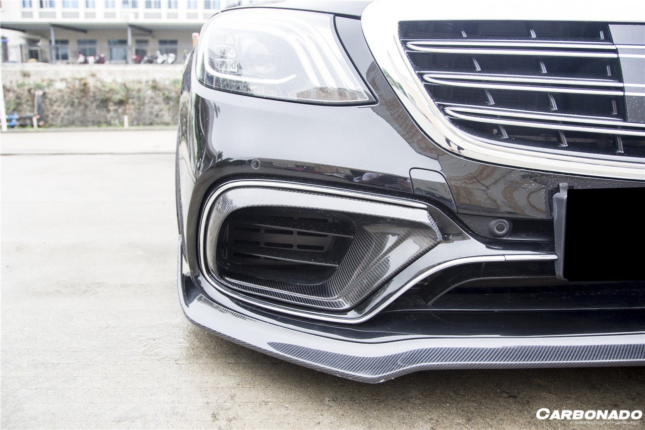2017 - 2020 Mercedes Benz S63 W222 Sedan BRS Style Front Lip